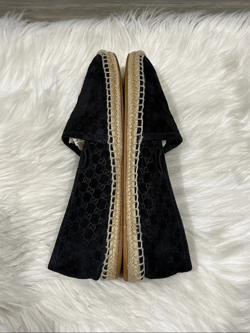 GUCCI Micro Guccissima Suede Espadrilles
